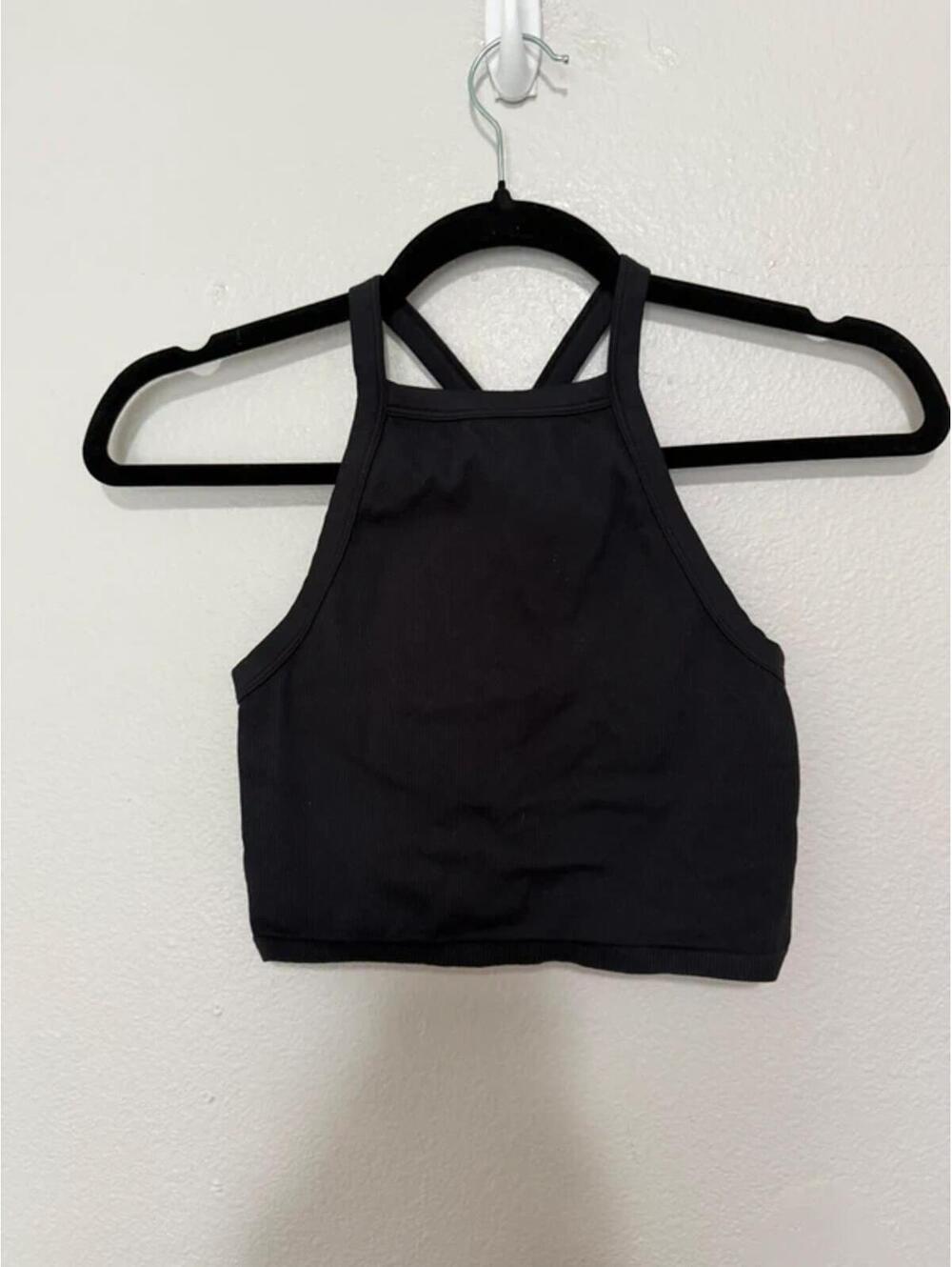 Wild fable cropped ribbed seamless tank size small